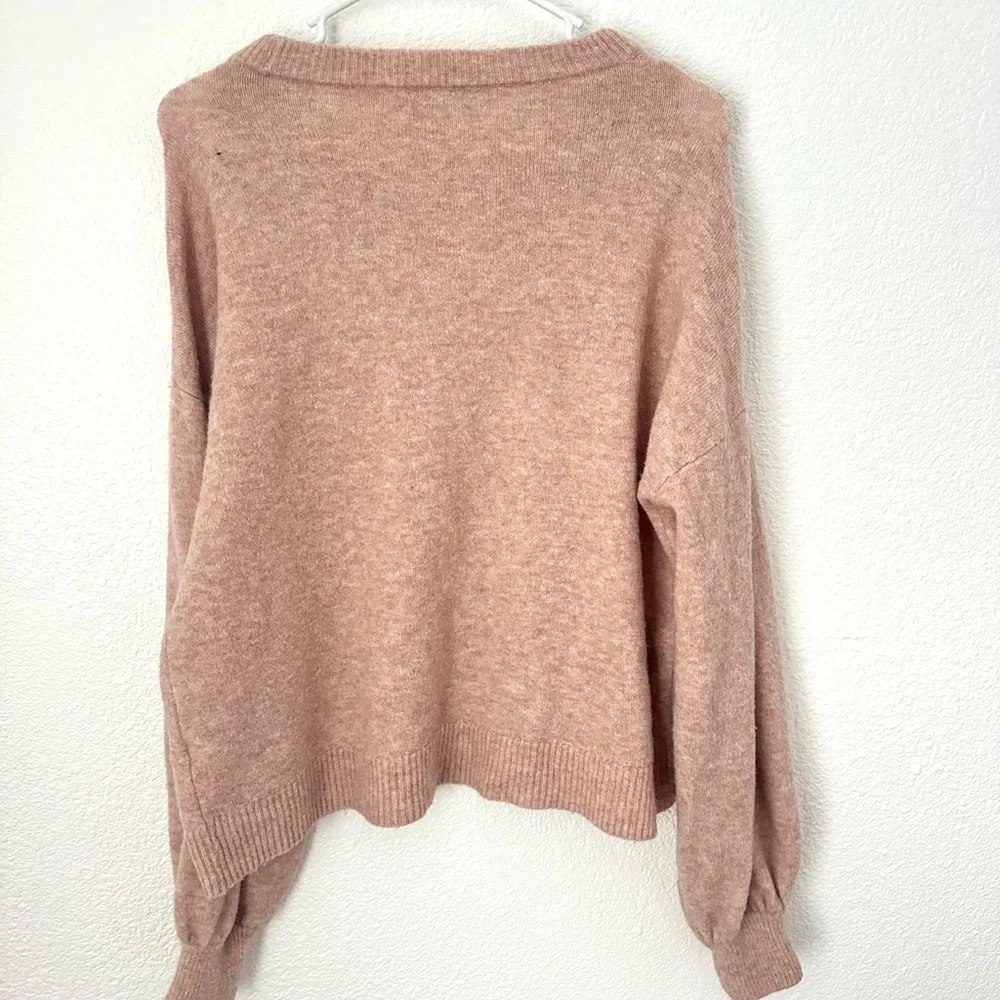 Madewell Gladwell Sweater Women’s M Tan Crewneck Alpaca Blend Pullover